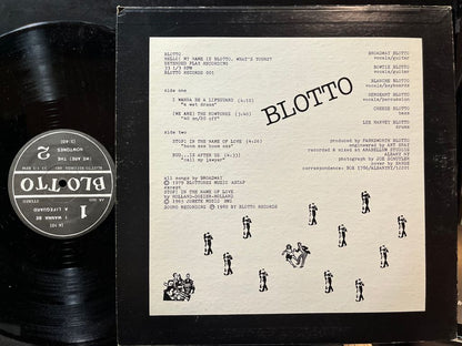 Blotto - Hello! My Name Is Blotto. What's Yours? (VINYL) | Near Mint (NM) Near Mint (NM) - NEW WAVE / USED *NEAR MINT*