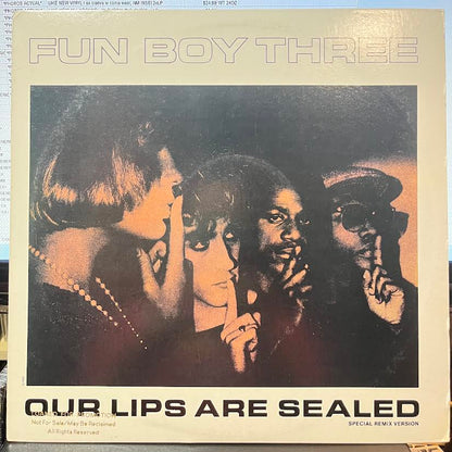 Our Lips Are Sealed (Special Remix Version) (12" VINYL) | Near Mint (NM) Excellent+ (EX+) - NEW WAVE / USED *NEAR MINT*