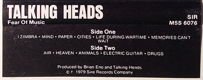 Talking Heads - Fear Of Music *CASSETTE* | Near Mint (NM) Near Mint (NM) - NEW WAVE / USED *NEAR MINT*