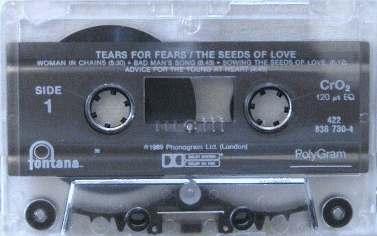 Tears For Fears - The Seeds Of Love *CASSETTE* | Near Mint (NM) Near Mint (NM) - NEW WAVE / USED *NEAR MINT*