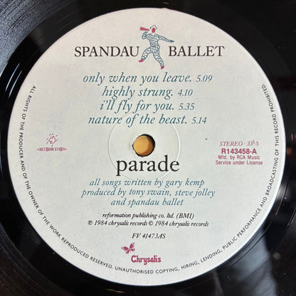 Parade (VINYL) | Near Mint (NM or M-) Excellent+ (EX+) - NEW WAVE / USED *NEAR MINT*