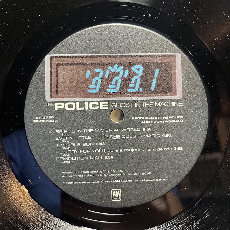 Ghost In The Machine (VINYL) | Near Mint (NM) Excellent (EX) - NEW WAVE / USED *NEAR MINT*