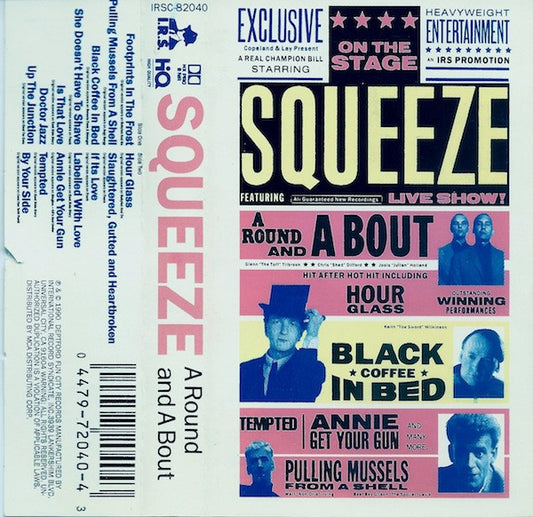 Squeeze (2) - A Round And A Bout *CASSETTE* | Near Mint (NM) Near Mint (NM) - NEW WAVE / USED *NEAR MINT*