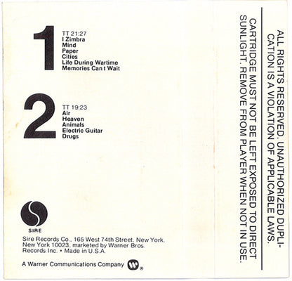 Talking Heads - Fear Of Music *CASSETTE* | Near Mint (NM) Near Mint (NM) - NEW WAVE / USED *NEAR MINT*