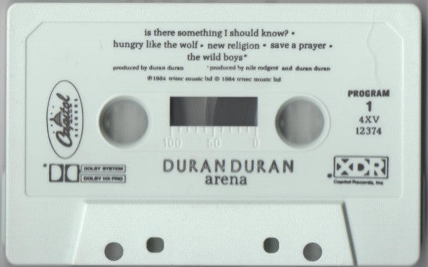 Duran Duran - Arena *CASSETTE* | Near Mint (NM) Near Mint (NM) - NEW WAVE / USED *NEAR MINT*