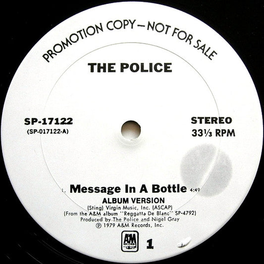 The Police - Message In A Bottle | Very Good Plus (VG+) Generic - NEW WAVE / USED *VERY GOOD+*