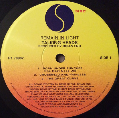 Remain In Light | Mint (M) Mint (M) - NEW WAVE *SEALED*