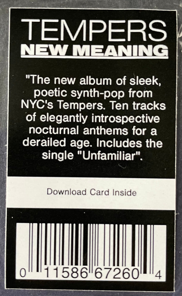 Tempers - New Meaning | Mint (M) Mint (M) - NEW WAVE