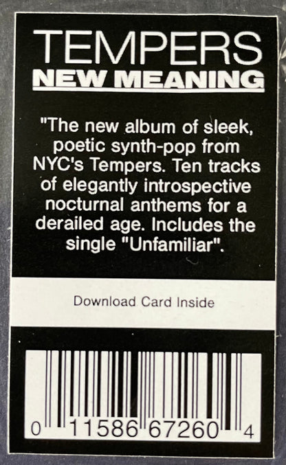 Tempers - New Meaning | Mint (M) Mint (M) - NEW WAVE