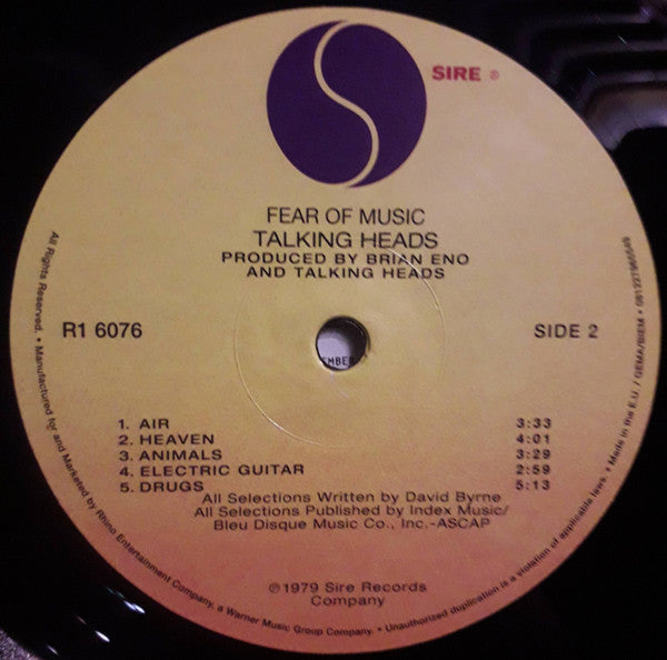 Fear Of Music | Mint (M) Mint (M) - NEW WAVE *SEALED*
