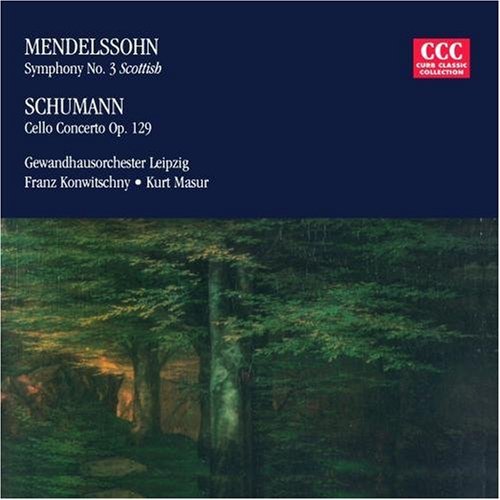 MENDELSSOHN / SCHUMANN / MASUR / KONWITSCHNY - MENDELSSOHN / SCHUMANN / MASUR / KONWITSCHNY SYMPHONY 3 / CELLO CONCERTO (CD) NEW | NEW - NEW