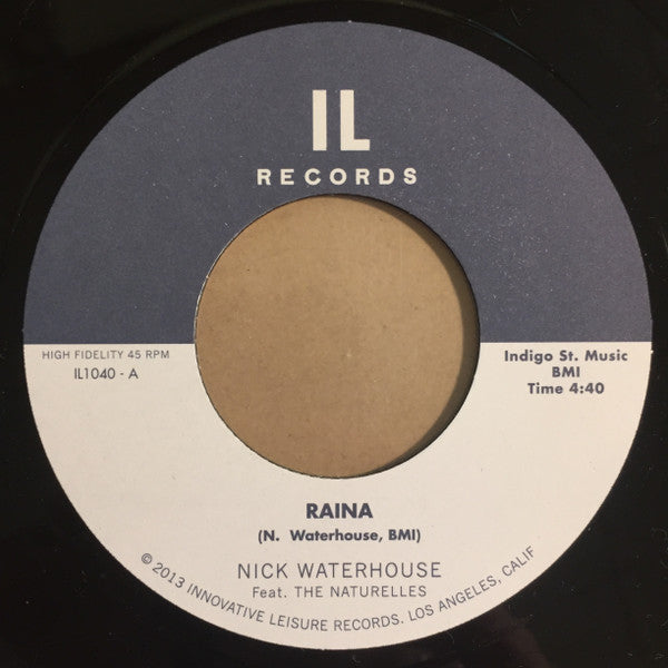 Nick Waterhouse (2) Raina Innovative Leisure Records 7", Single Mint (M) Mint (M)
