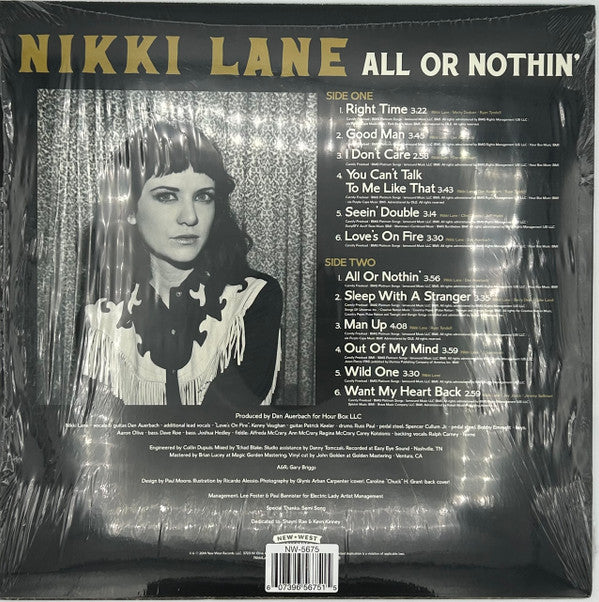 Nikki Lane All Or Nothin' New West Records LP, Album, Ltd, RE, Sil Mint (M) Mint (M)