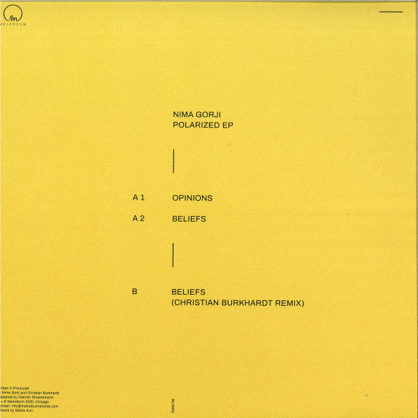 Nima Gorji Polarized Ep Melodeum 12", EP Mint (M) Mint (M)