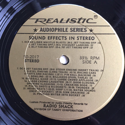 Sound Effects In Stereo | Excellent (EX) Excellent (EX)