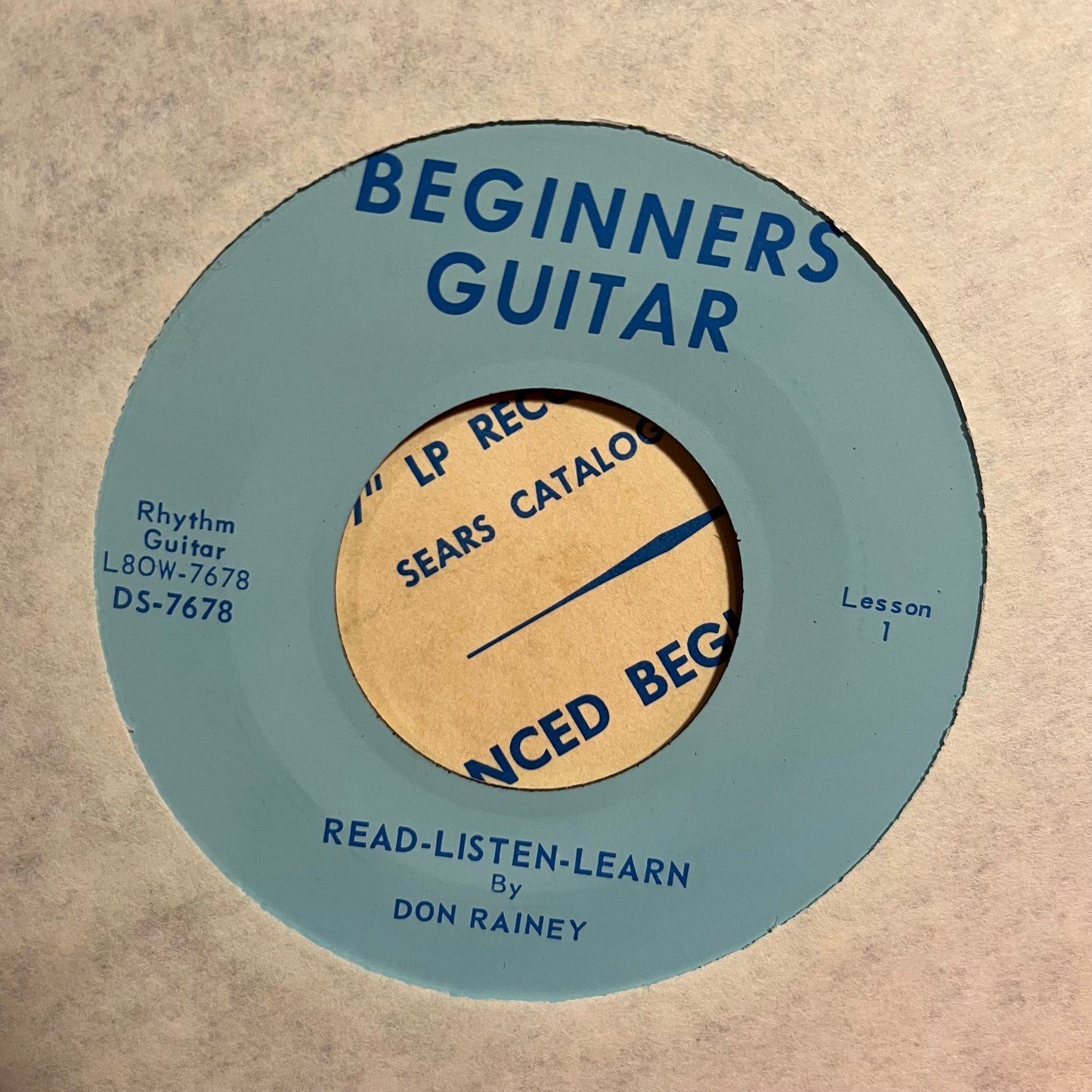 Sears Roebuck And Co. Presents: Read, Listen! Learn "Rhythm Guitar" 7" | Near Mint (NM) Near Mint (NM)