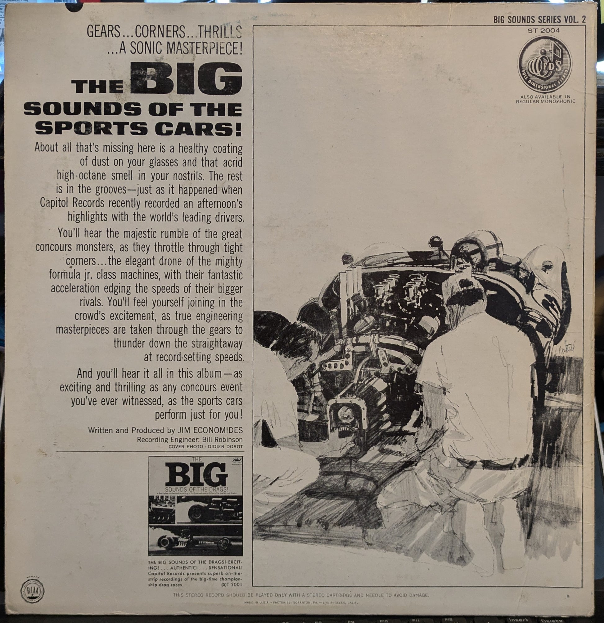 No Artist - The Big Sounds Of The Sports Cars | Very Good Plus (VG+) Very Good Plus (VG+) - NON-MUSIC / USED *VERY GOOD+*