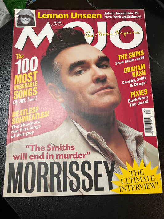 MORRISSEY MOJO #127 MAGAZINE JUNE 2004 MORRISSEY COVER WITH MORE INSIDE UK | -