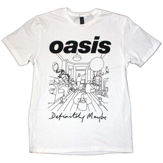 Definitely Maybe Line Drawing | White