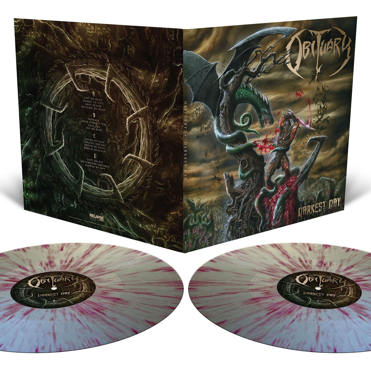Obituary - Darkest Day (Reissue) (Indie Exclusive) [Silver Blood Red Splatter Vinyl] [2LP] |