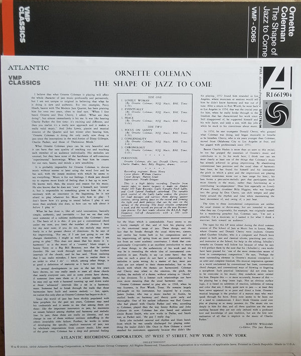 The Shape Of Jazz To Come | Mint (M) Mint (M)