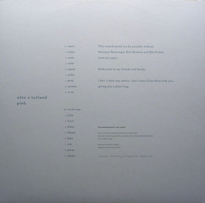 Otto A. Totland - Pinô (VINYL LP) | NEW Mint (M) Mint (M) - AMBIENT *SEALED*