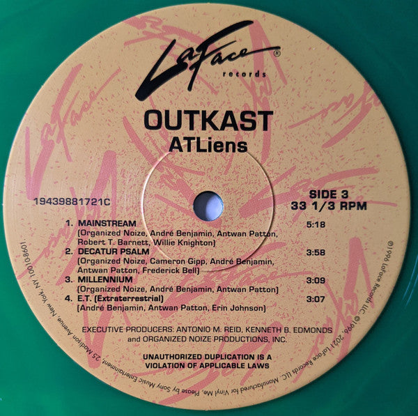 OutKast - ATLiens (VMP | NEON GREEN & BLUE GALAXY VINYL) | Mint (M) Mint (M) - HIP HOP/RAP *SEALED/COLOR*