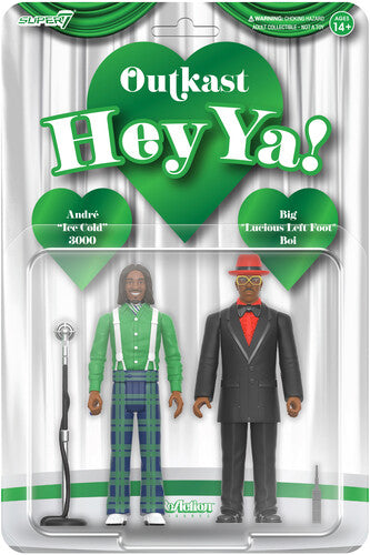 Super7 - OutKast - ReAction Figures Wv4 - Hey Ya! 2-Pack (Action Figure, Collectible) |