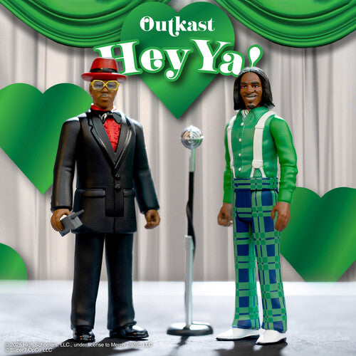 Super7 - OutKast - ReAction Figures Wv4 - Hey Ya! 2-Pack (Action Figure, Collectible) |