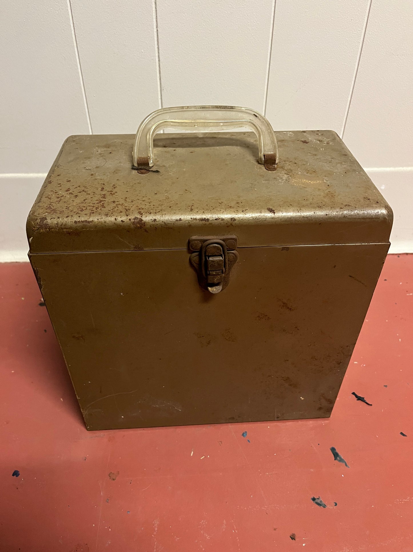 AMFILE Platter-Pak STEEL 78 Phonograph Record Case w INTACT Index File | -