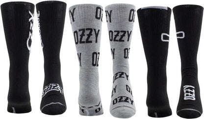 Ozzy Osbourne - Perri's - Ozzy Osbourne - Crew Socks (3 Pack Collector Guitar Shape Tin) (Large Item, Socks, 3 Pack) |
