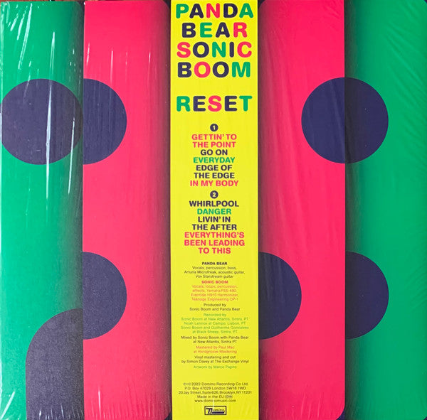 Panda Bear & Sonic Boom (2) Reset Domino LP, Album Mint (M) Mint (M)