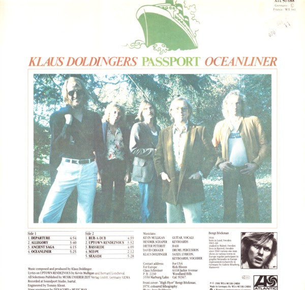 Passport (2) Oceanliner Atlantic LP, Album Near Mint (NM or M-) Very Good Plus (VG+)