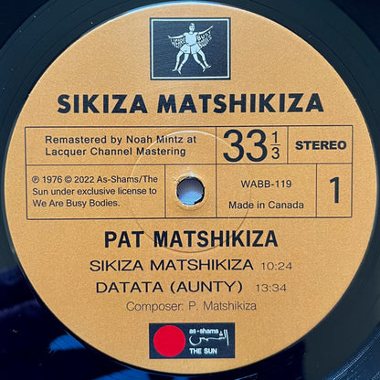 Pat Matshikiza - Sikiza Matshikiza [Import] (VINYL) | Mint (M) Mint (M) - JAZZ *SEALED*