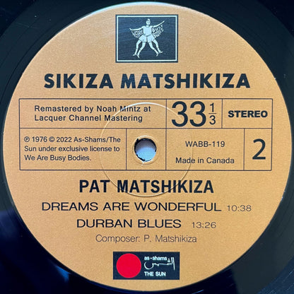 Pat Matshikiza - Sikiza Matshikiza [Import] (VINYL) | Mint (M) Mint (M) - JAZZ *SEALED*