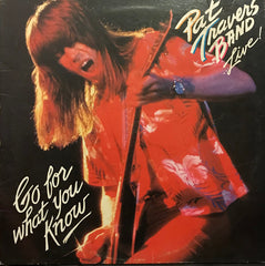 Pat Travers Band Live! Go For What You Know Polydor LP, Album, 18 Very Good Plus (VG+) Near Mint (NM or M-)