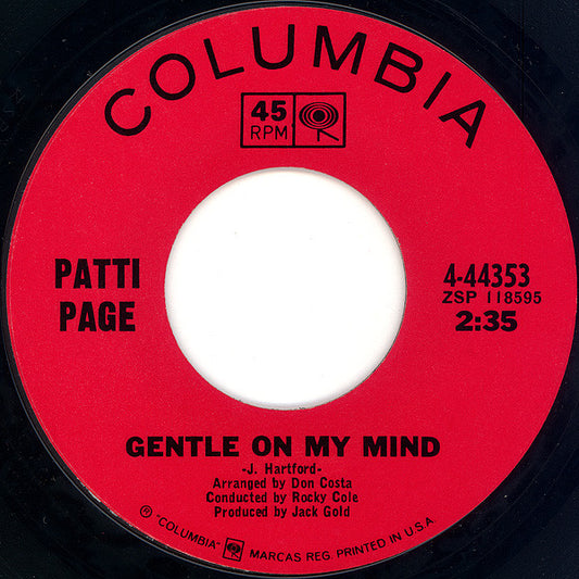 Gentle On My Mind / Excuse Me | Very Good Plus (VG+) Very Good Plus (VG+)