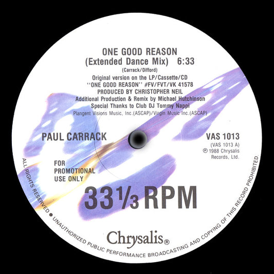 One Good Reason | Near Mint (NM) Very Good Plus (VG+)