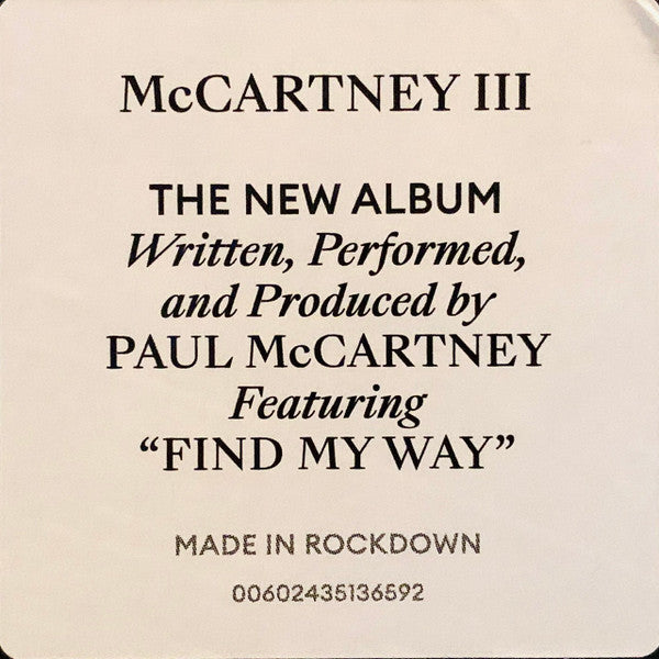 McCartney III | Mint (M) Mint (M) - ROCK *SEALED*