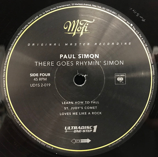 Paul Simon There Goes Rhymin' Simon Mobile Fidelity Sound Lab, Columbia, Sony Music Commercial Music Group 2x12", Album, Ltd, RE, RM, 180 + Box, Ltd, Num Mint (M) Mint (M)