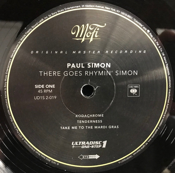 Paul Simon There Goes Rhymin' Simon Mobile Fidelity Sound Lab, Columbia, Sony Music Commercial Music Group 2x12", Album, Ltd, RE, RM, 180 + Box, Ltd, Num Mint (M) Mint (M)