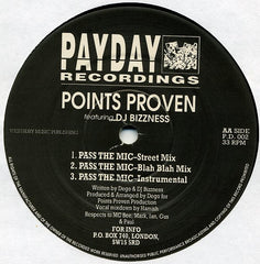 PD 3 / Points Proven Noisy Music Pt II / Pass The Mic Payday Recordings 12" Very Good (VG) Generic