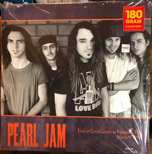 Pearl Jam Live At Civic Center In Pensacola, FL March 9th 1994 DOL 2xLP, Album, Unofficial, Yel Mint (M) Mint (M)