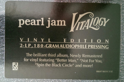 Pearl Jam Vitalogy Epic, Legacy 2xLP, Album, RE, RM, 180 Mint (M) Mint (M)