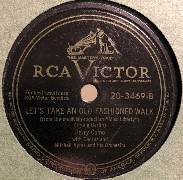 Just One Way To Say I Love You / Let's Take An Old-Fashioned Walk | Very Good (VG) Generic