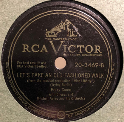 Just One Way To Say I Love You / Let's Take An Old-Fashioned Walk | Very Good (VG) Generic