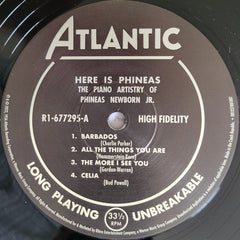 Phineas Newborn Jr. Here Is Phineas (The Piano Artistry Of Phineas Newborn Jr.) Atlantic, Atlantic LP, Album, Mono, Club, Ltd, RE Mint (M) Mint (M)