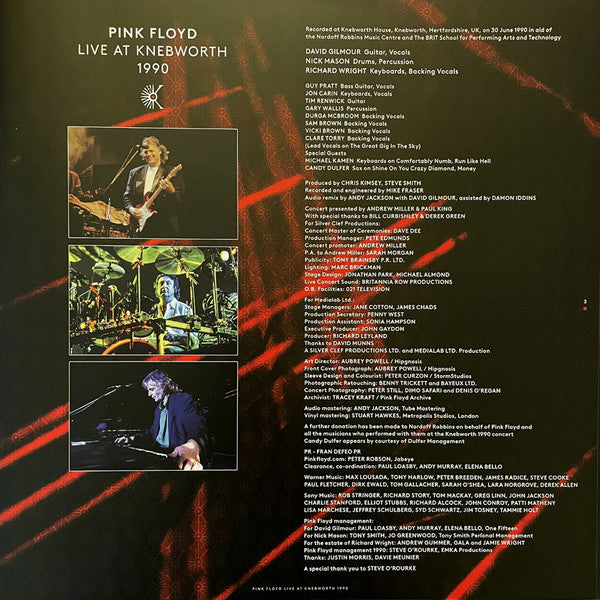 Pink Floyd Live At Knebworth 1990 Pink Floyd Records, Pink Floyd Records 2xLP, Album, 180 Mint (M) Mint (M)