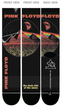 Pink Floyd - Perri's - Pink Floyd - Dark Side of the Moon 50 Years Dye Sublimation - Crew Socks |
