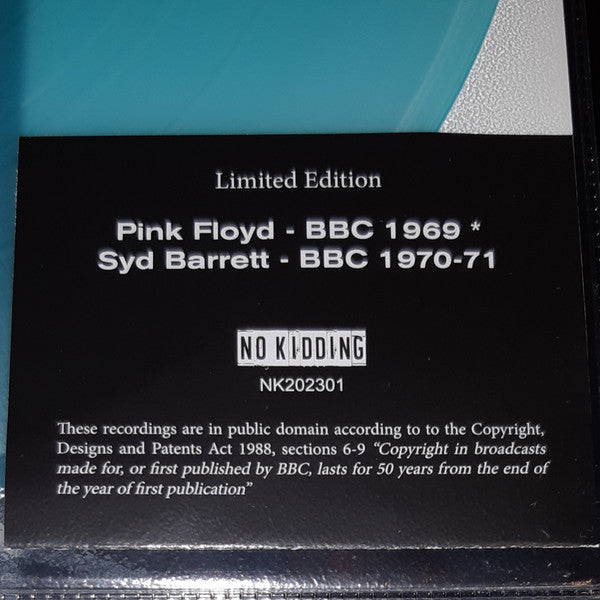 Pink Floyd, Syd Barrett BBC 1969 / BBC 1970-1971 NO KIDDING LP, Ltd, Unofficial, Pin Mint (M) Mint (M)